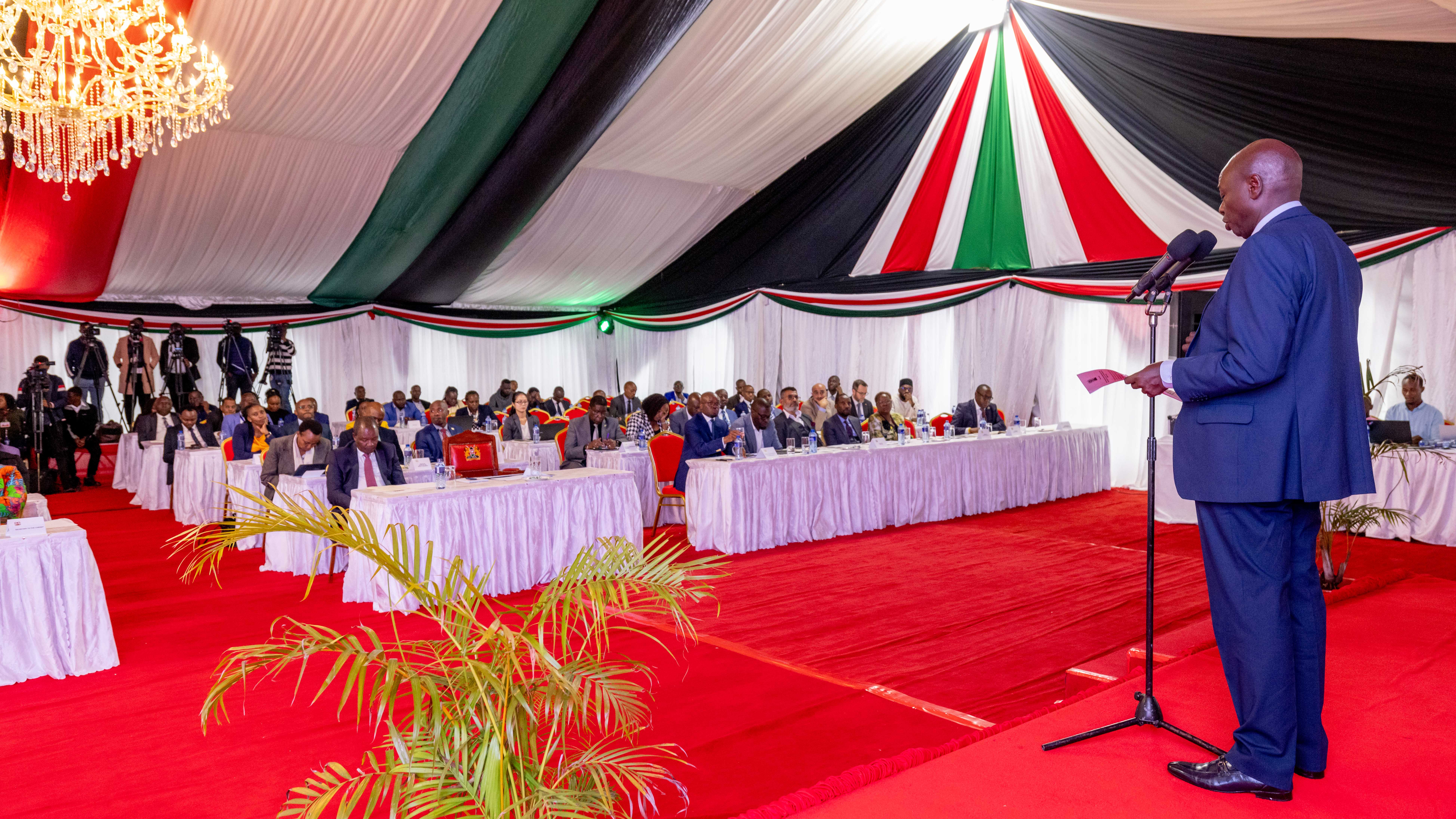 DP Gachagua addresses multiagency stakeholders in Karen on mitigating impact of enhanced rains 