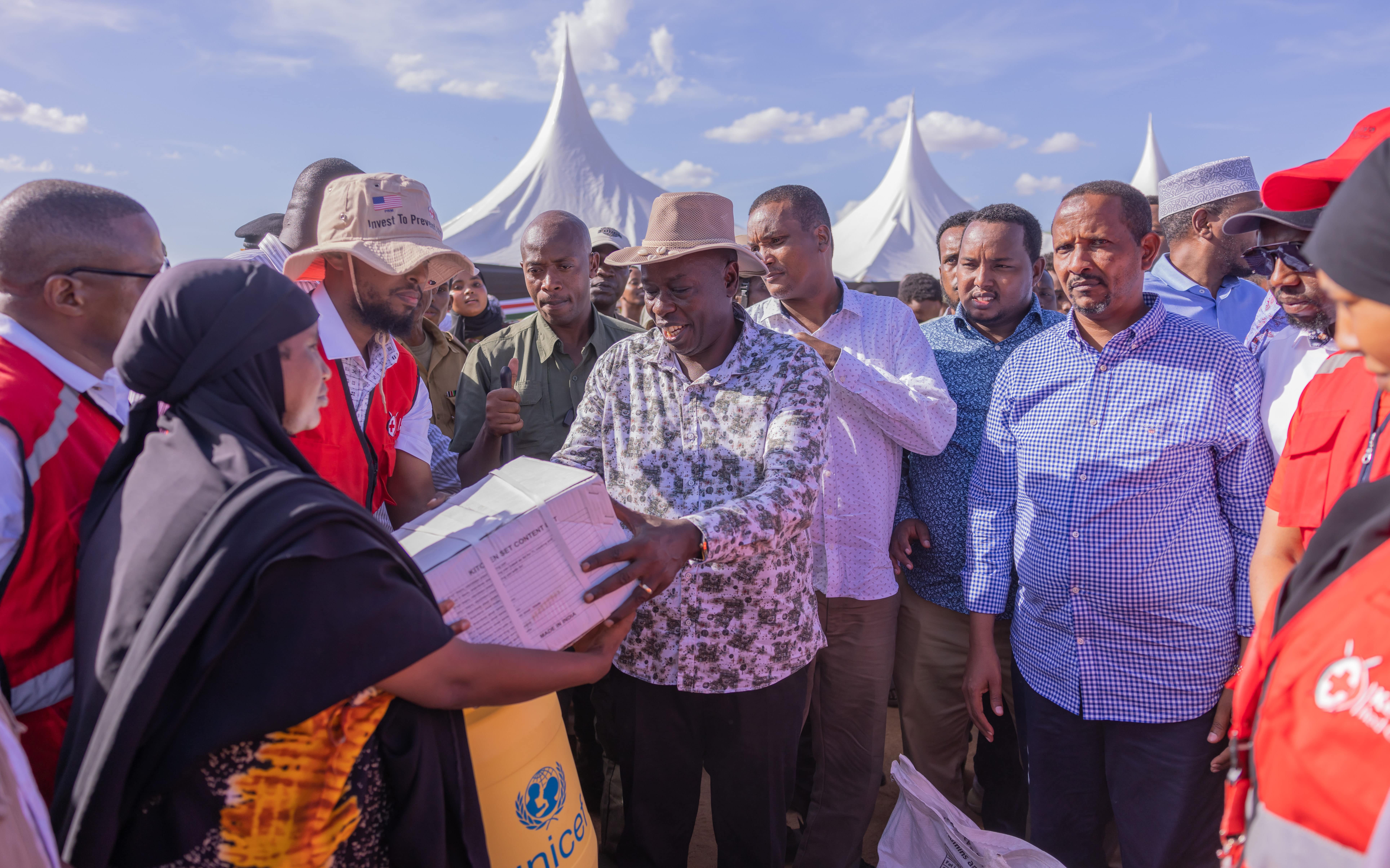 DP Gachagua leads humanitarian assistance for flood hit people in Garissa County 