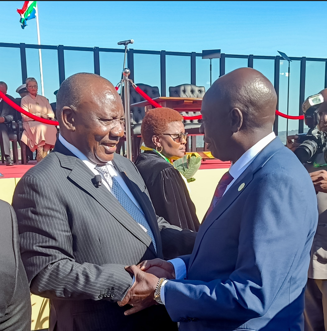 DP Gachagua congratulates President Ramaphosa on inauguration for the second term as President of South Africa. Photo: DPCS