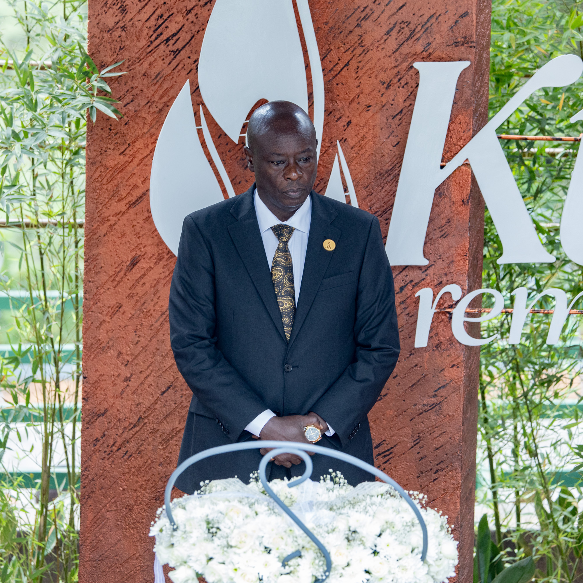 Kenya's Deputy President Rigathi Gachagua  lay a wreaths and observe a solemn moment at the Kigali Genocide Memorial in honour of the 1994 Genocide victims. 