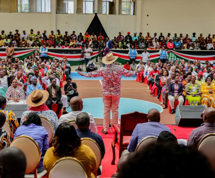 DP Rigathi Gachagua addresses the Women Empowerment and Fundraiser at Nyayo Stadium 