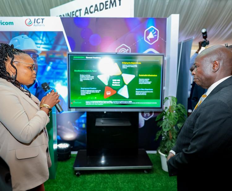 DP Gachagua during the Connected Africa Summit at Uhuru Gardens,  Nairobi