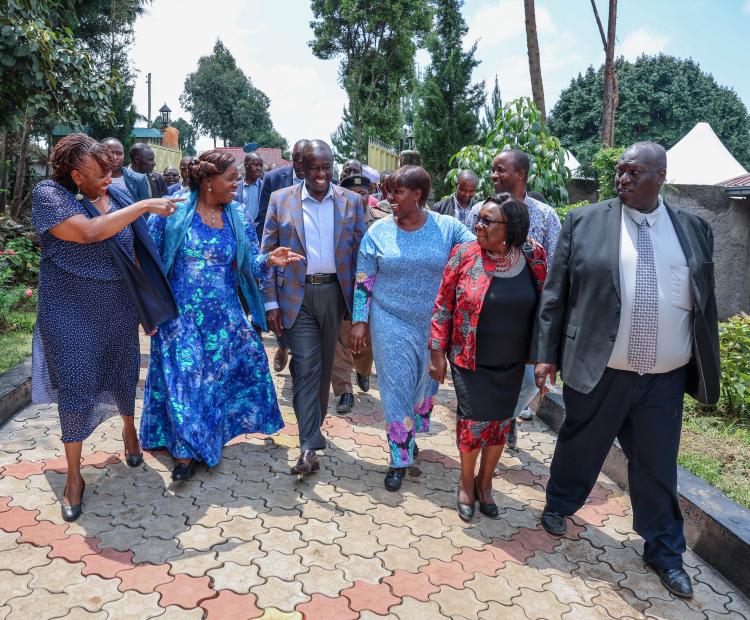 DP Gachagua during the launch of Kathambi Chepkwony Foundation. He said land caveat to the removed. 