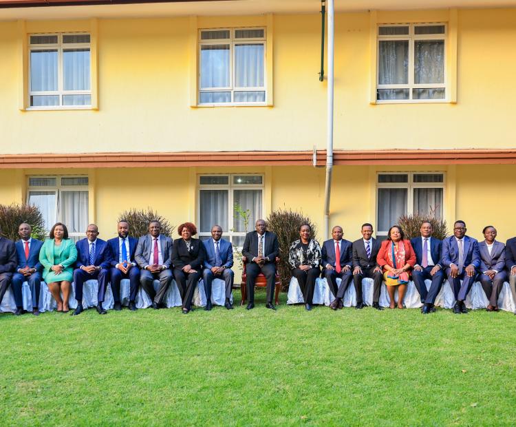 DP Gachagua with Cabinet Secretaries during induction 