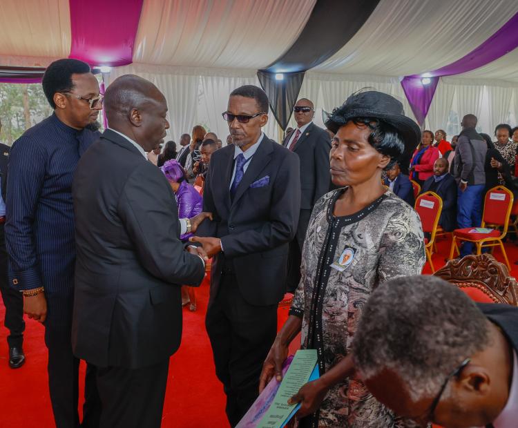 DP Gachagua condoles with the family of Kiambu Senator Karungo Thang'wa