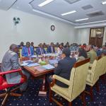 Deputy President when he hosted Inter-ministerial Meeting on the Status Update for Tea and Coffee Reforms at Karen Residence, Nairobi on August 26, 2024.Present were Government officials led by Cabinet Secretaries Wycliffe Oparanya (Ministry of Co-operatives and Micro, Small and Medium Enterprises (MSMES) Development) and Dr. Andrew Karanja (Ministry of Agriculture and Livestock Development) together with the Chairperson, Senate Committee on Agriculture, Livestock and Fisheries Kamau Murango. 